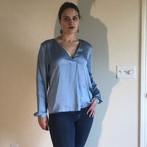 Powder blue blouse